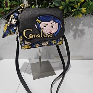 Black and Blue Crossbody Bag